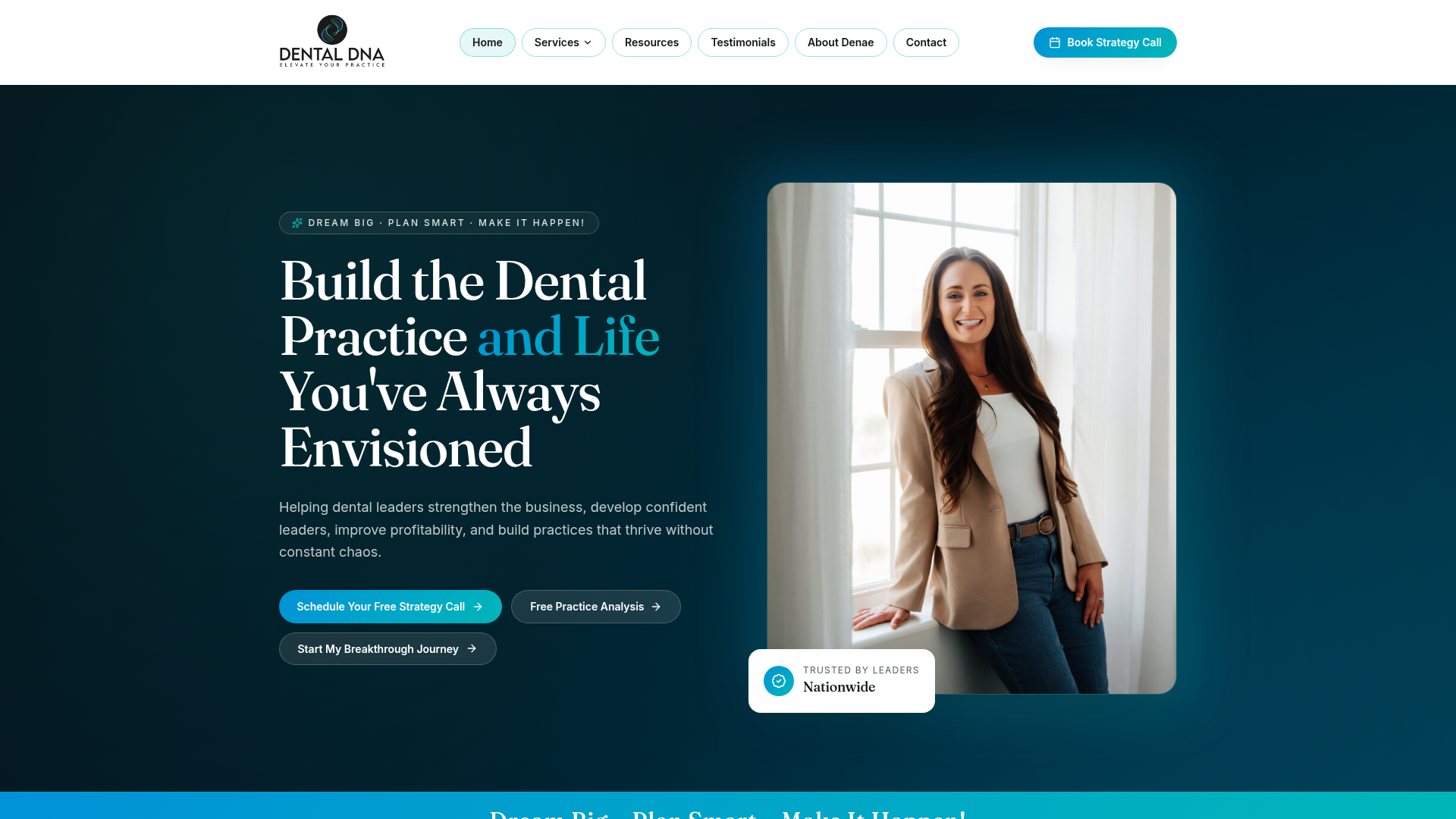 Dental DNA Consulting website preview